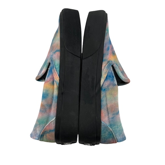 Vans Velvet Tie-Dye Classic Slip On Platform Shoe Women Size 6 - Picture 6 of 7